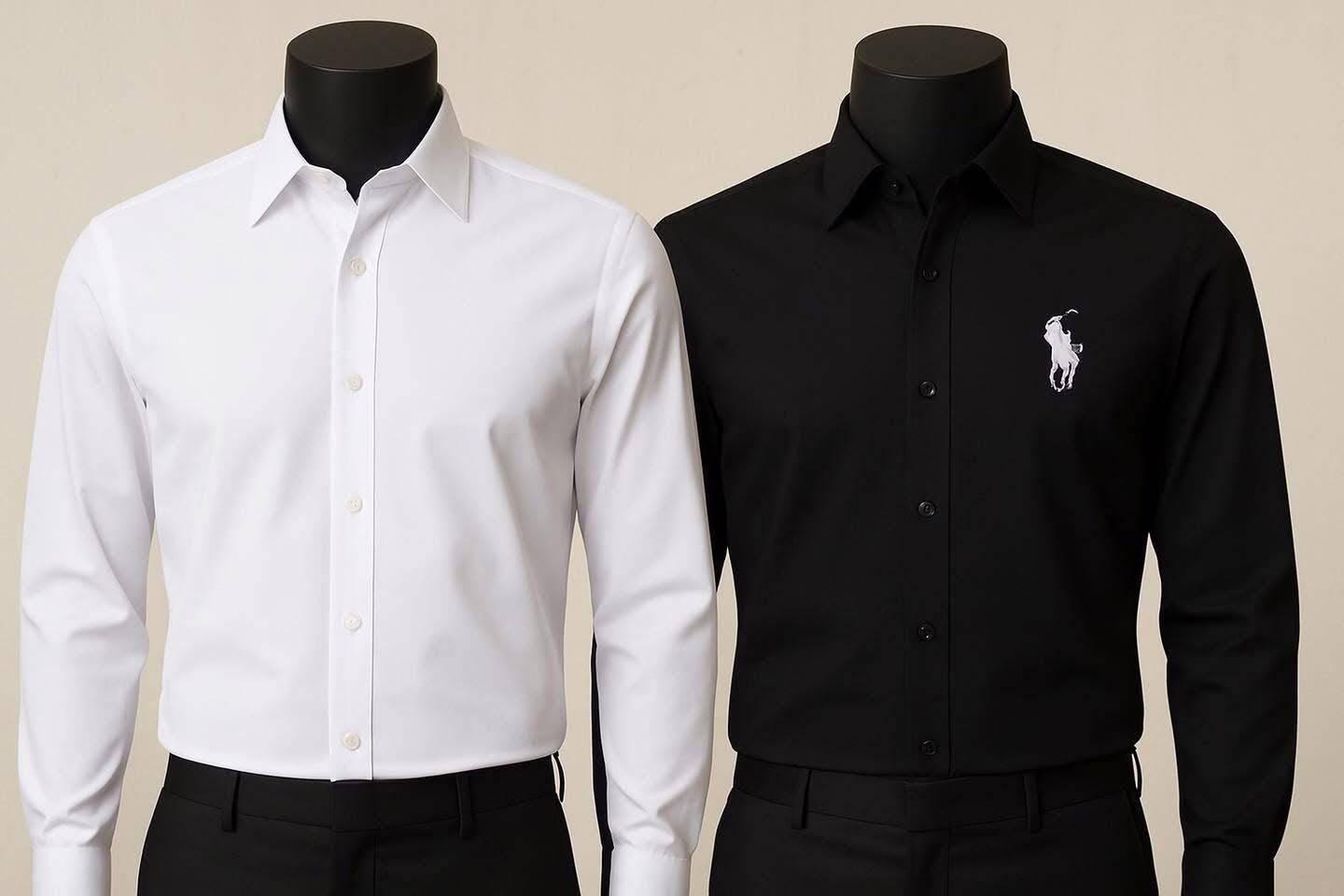 Camisa Listrada Oxford Azul & Branco Alfaiataria
